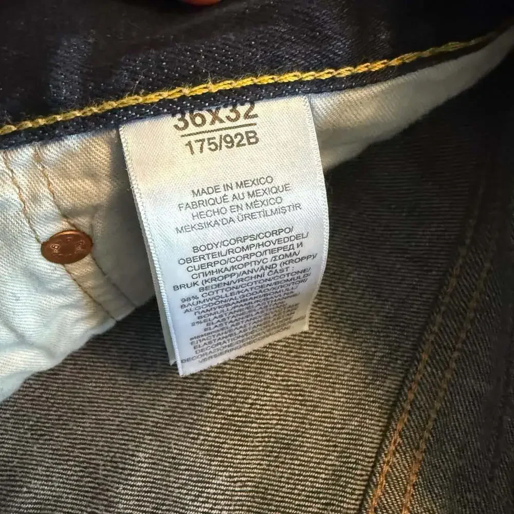 Polo Ralph Lauren Jeans Size 36x32 Dark Wash Denim Pants